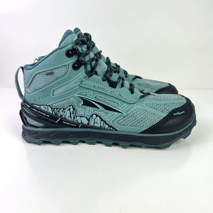 Altra Lone Peak 4 Mid Hiking Boots Womens Size 10 Teal Turquoise Waterproof